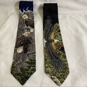 Bald Eagle Made In USA Silk Tie Bundle